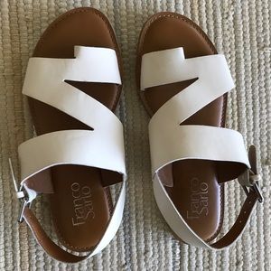Franco Sarto White Sandals